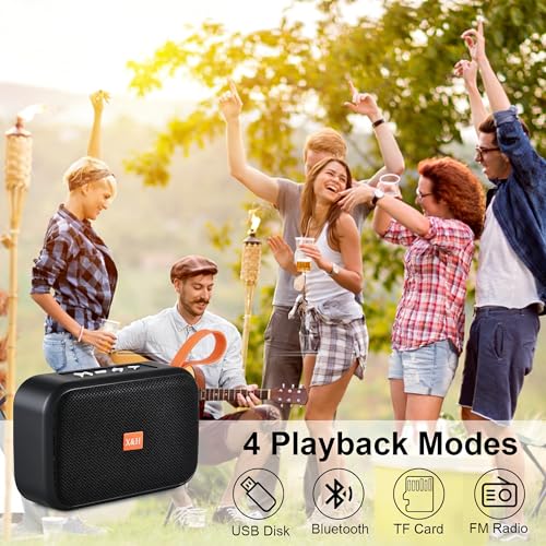 Image of Portable Bluetooth Speakers, Wireless Bluetooth Speaker, Deep Bass, Outdoor Speakers with Handle, Supports TF Card for Outdoor
