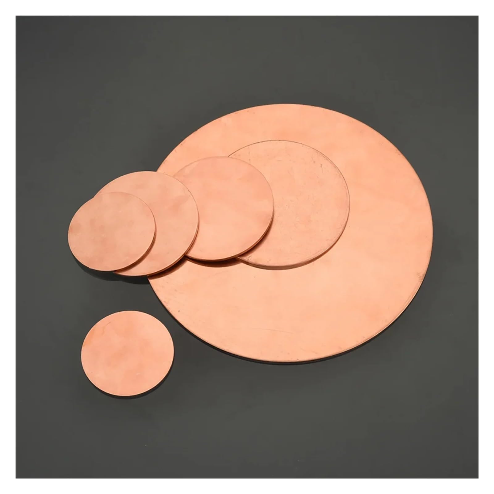 3 szt./partia tarczy ze stali nierdzewnej T2, średnica tarczy miedzianej 35, 36, 37, 38~49 mm, czysta okrągła płyta, grubość blachy okrągłej 1 mm 2 mm (grubość 2 mm, średnica 43 mm)