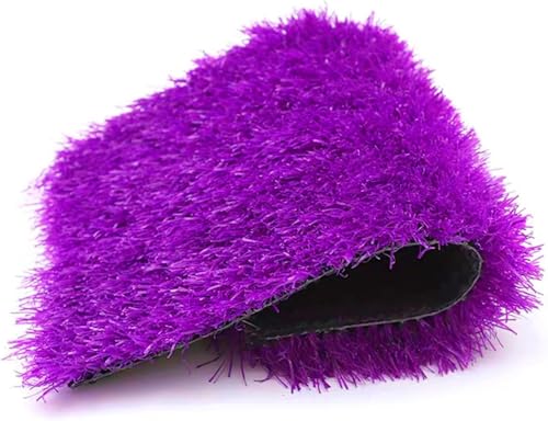 7UIYgtyO LNNNW Pasto Sintetico Césped Artificial sintético for Parques Infantiles, césped Falso for jardín, Alfombra for Bodas, césped de imitación para Exteriores(Purple,39.40X78.80in)