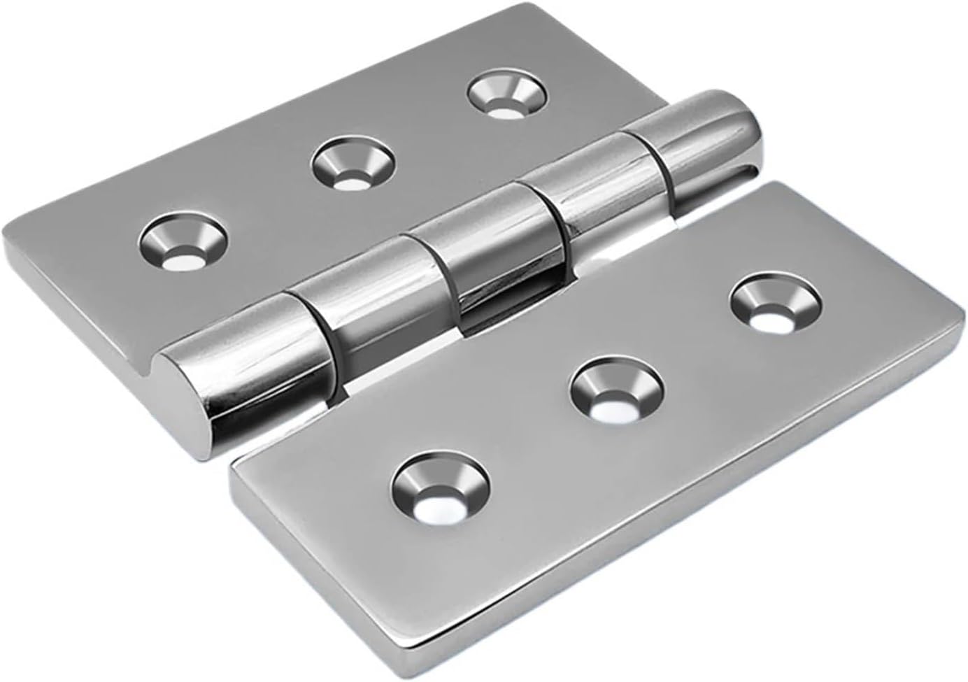 100mm 316 Stainless Steel Heavy Duty Hinge Boat Square Deck Casting Door Hinge Mirror Polished Boat Hardware