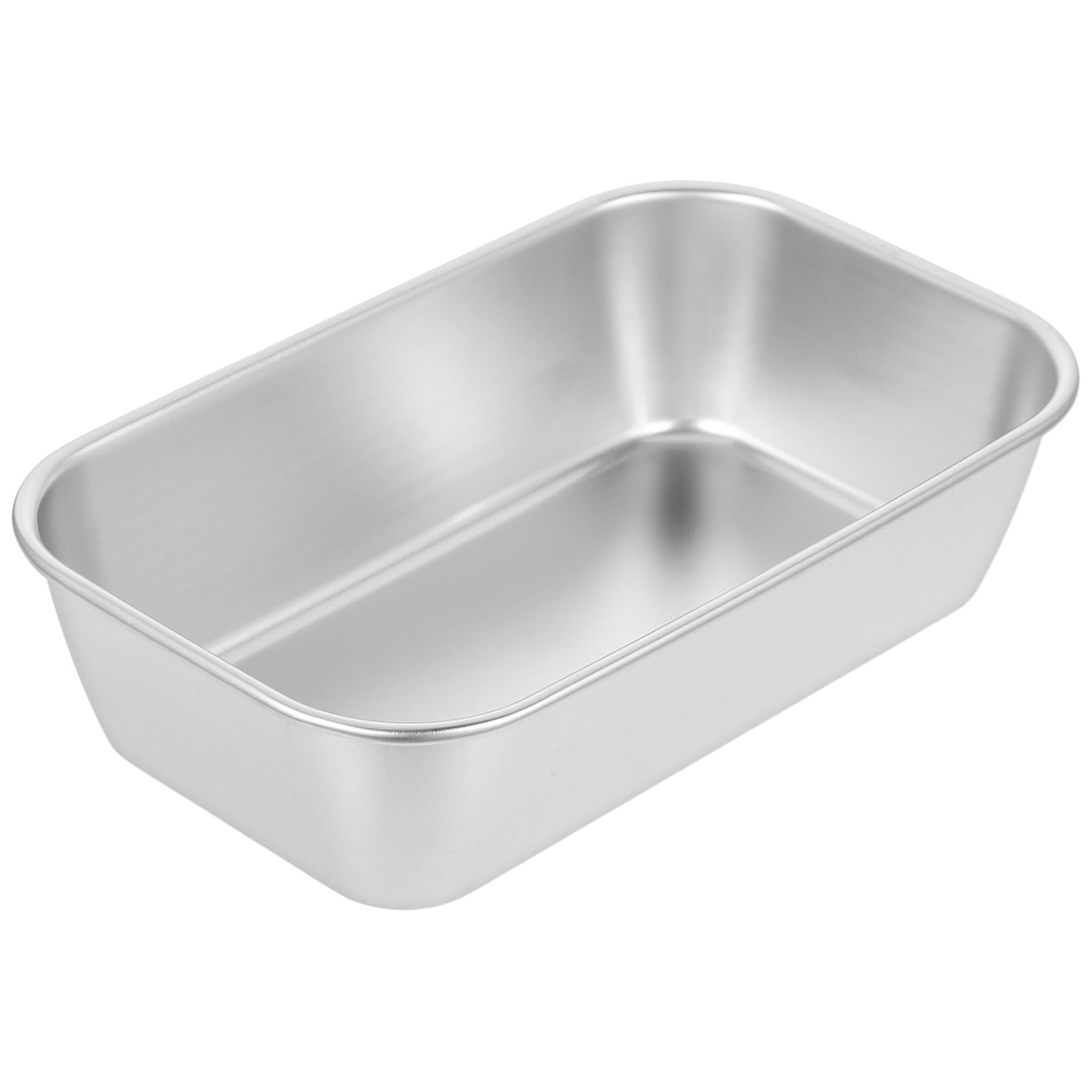 ABOOFAN Lasagna Pan Deep Toaster Oven Tray Pan Stainless Steel Small Rectangular Baking Pan Metal Roasting Tray Pan for Oven Toasting Cooking Serving Silver