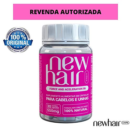 New Hair 30 Capsulas Feminino Suplemento Alimentar para Cabelos e Unhas - 2 unidades