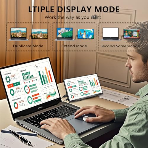 Image of HAMTYSAN 10.1 Inch Raspberry Pi Screen 1024x600 HDMI Monitor IPS Screen Display Secondary Monitor Extend Monitor for Raspberry Pi 5 /4 /3 /2 /Zero /B /B+ Win11 /10 /8 /7, (Non-Touch), Driver Free
