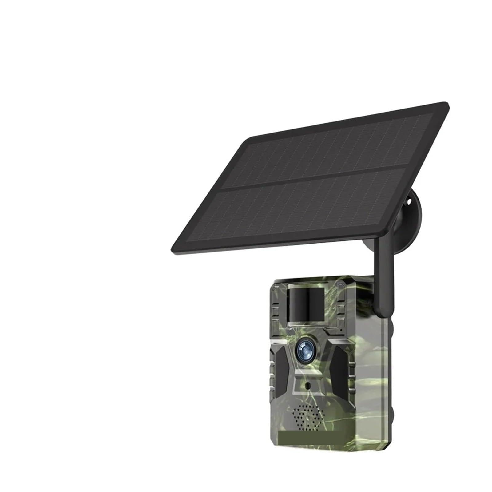 Cámara Vida Silvestre Cámara De Rastreo Solar 2K 4G, Detección Movimiento PIR 12MP, GPS Integrado, Visión Nocturna IR 15M, Cámaras Impermeables IP66 For Vida Silvestre(4G Camera Add 32G)