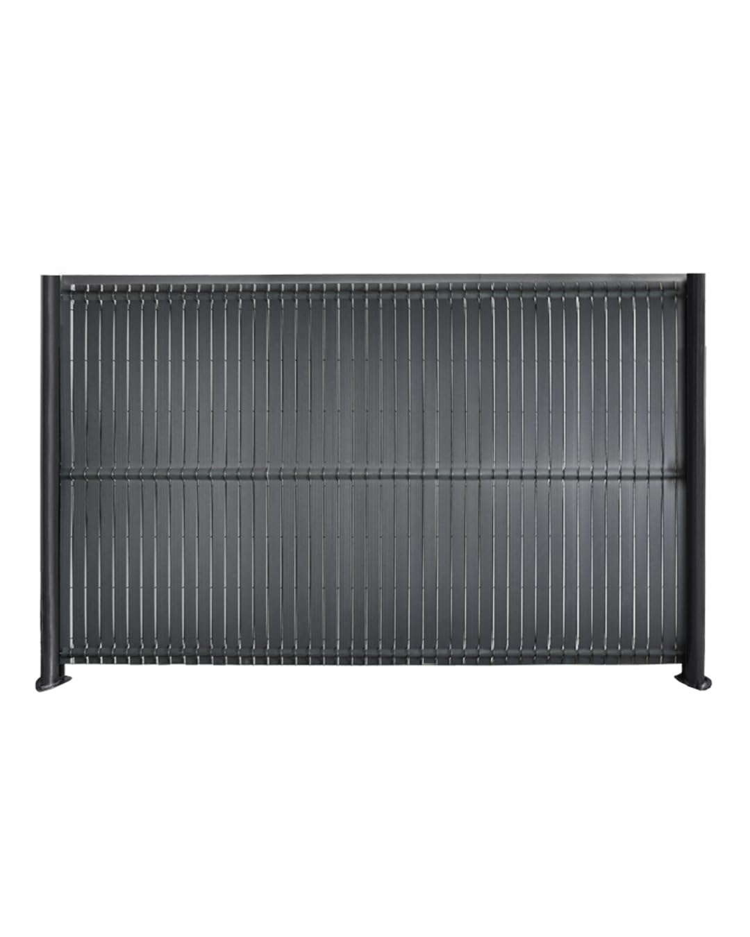 Mazovia Valla Jardín PVC 153x250 cm, Gris, Ocultación Exterior, Resistente a la Intemperie y a Los Rayos UV, Moderno Ocultacion Jardin para Cercados, Resistente al Viento, Sin Taladrar