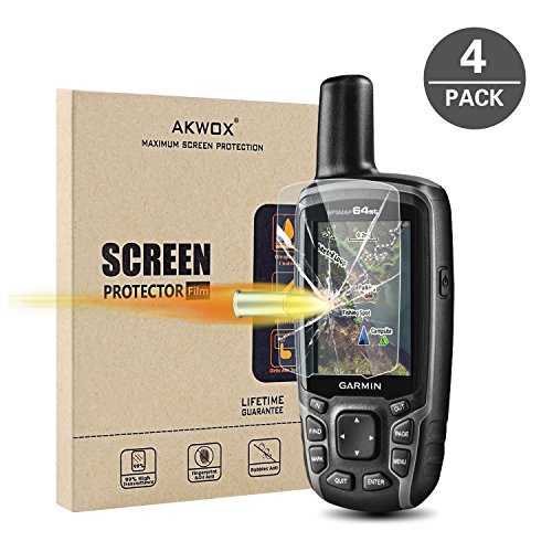 (Pack of 4) Tempered Glass Screen Protector for Garmin GPSMAP 62 64 64s