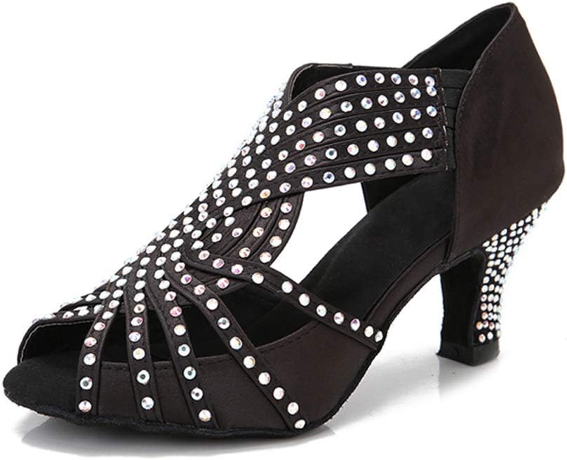 Salsa Dance Pumps Women's Latin Dance Shoes - 2.2 Inch Heels For Salsa, Ballroom, Wedding & Performance Women's Ballroom Dance Heels