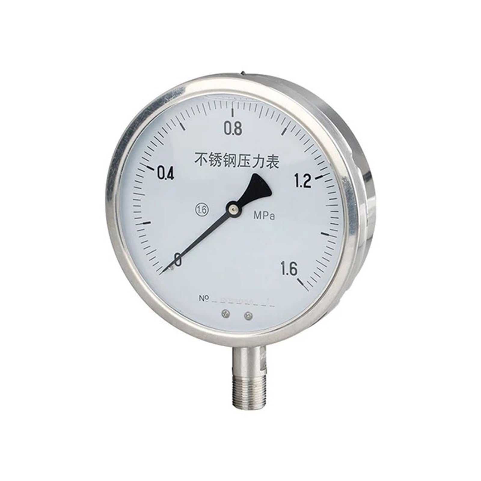 Manómetro PSI con conexión de rosca de instalación radial de 0~60Mpa y 100 mm