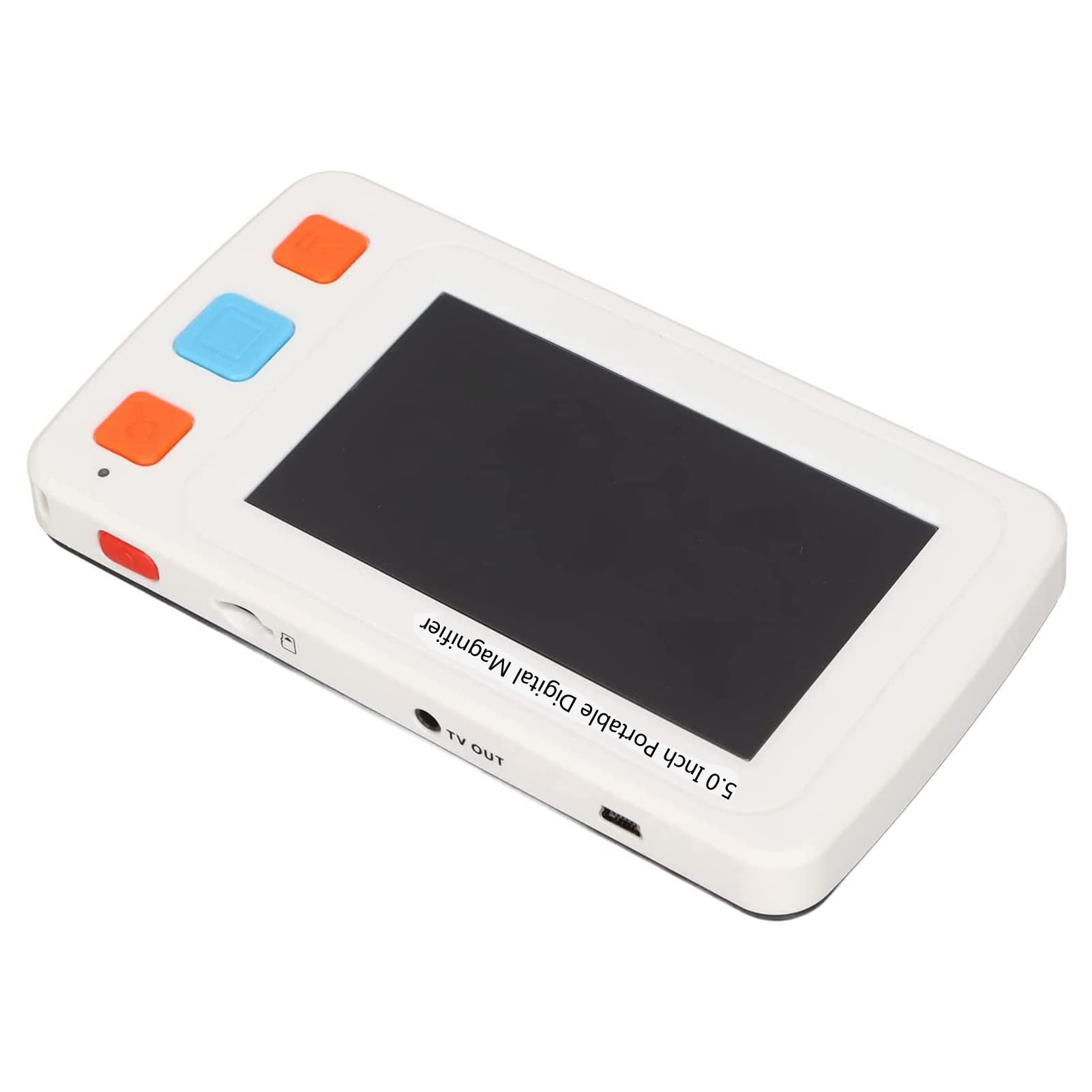 Loupe de poche portable avec écran LCD couleur 5 pouces, aide à la lecture électronique, loupe vidéo pour malvoyants, pour lire, écrire et consulter les factures, outil numérique portatif pour tous.
