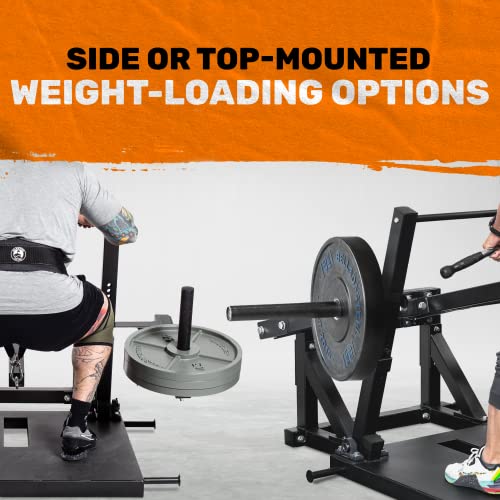 Belt Squat Machine 2.0 [Bells of Steel] Robust Leg Press Machine | Leg Workout Equipment Squat Machines for Home | Includes Weightlifting Belt, Top and Bottom Pegs | 11 Gauge Steel, 700 lb Capacity - Thumbnail 4