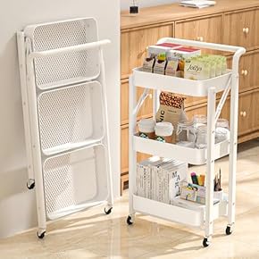 ★レトロな赤い4段キッチンラック（移動式）キャスターが丈夫で長持ちタイプ送料無料 1.jpg