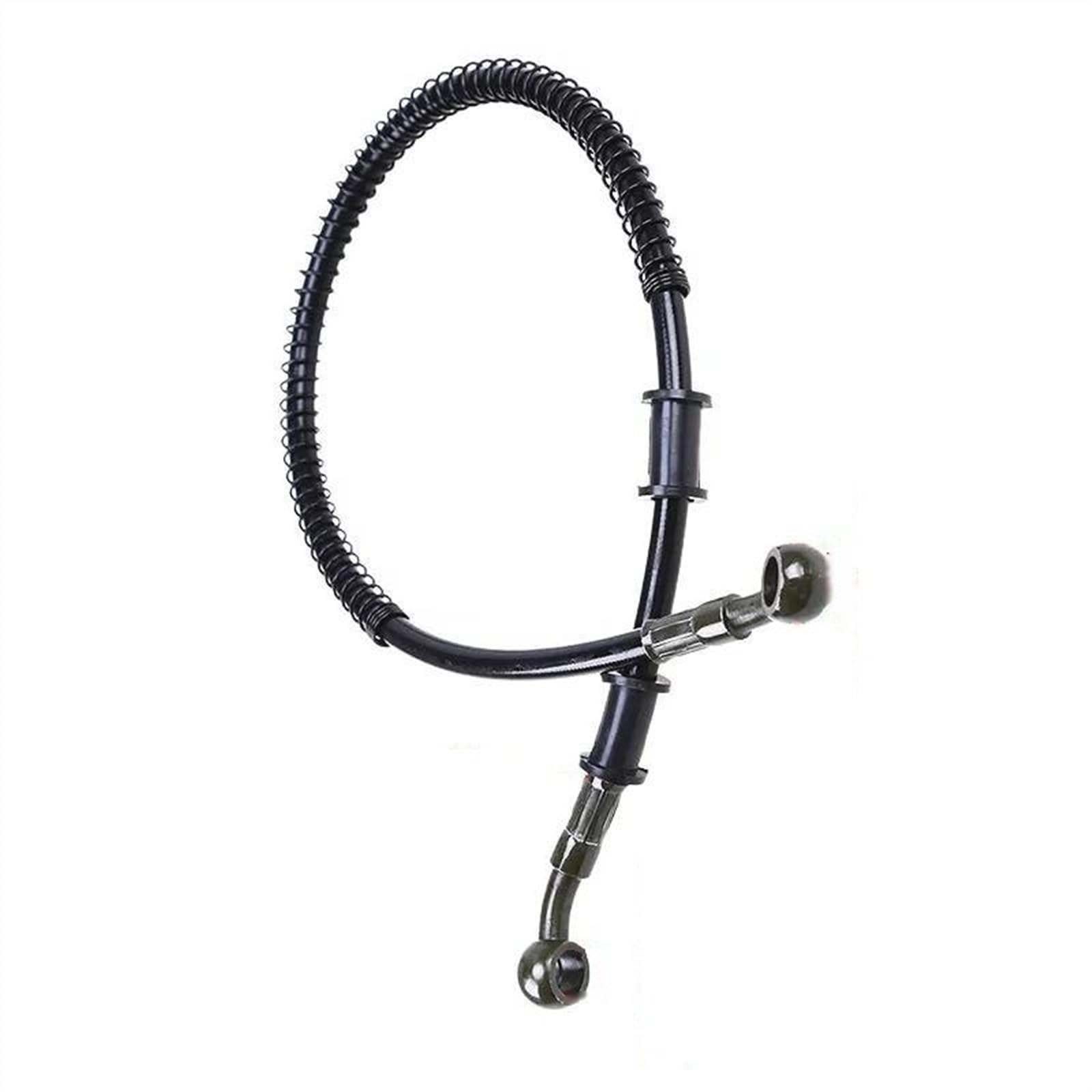 Ksxzw Black- Silver Motorbike Part Motorcycle Brake Clutch Hose Pipe 70Cm Universal Accessories