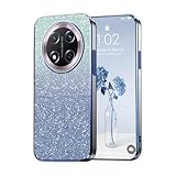PanXCase Glitter Cover per Honor Magic 7 Lite / Magic7 Lite - Custodia Trasparente Bling Disegni Elegante Brillantini Ultra Sottile Antiurto Ragazza Donna Cover (Blu)