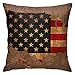 Mapa de América Estados Unidos EEUU con arte de la bandera Tiro decorativo Cubiertas de almohadas Cuadradas Soft Pillowcasas Cojín para la sala de estar Sofá Dormitorio Dormitorio Decoración del hogar