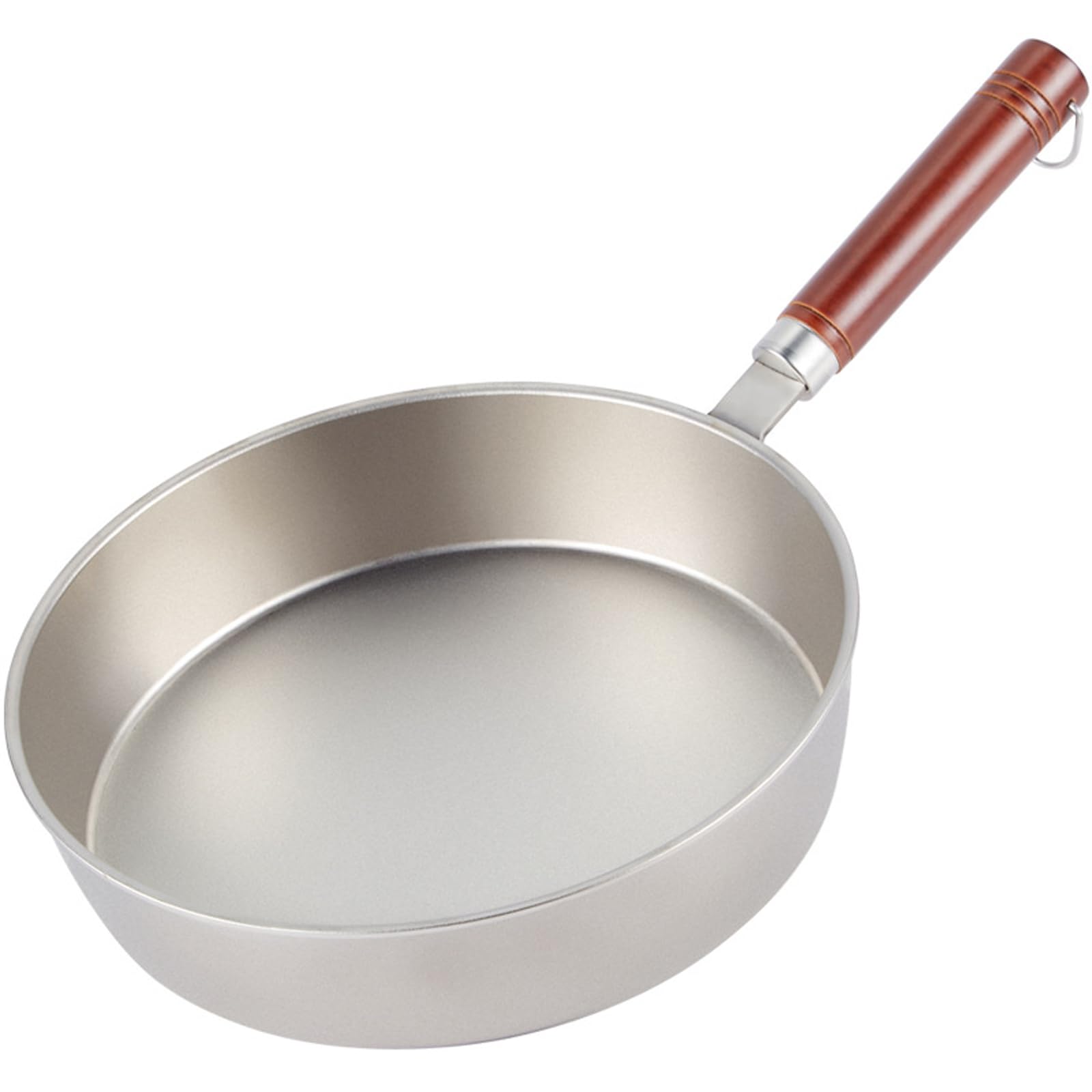 ASerZenith Pure Titanium Frying Pan Household Non-Stick Frying Pan Multi-Functional Steak Pan Omelette Pancake Less Wok