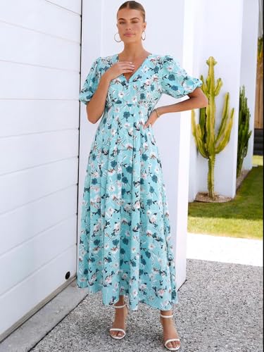 Image of Maxigerui Women's Summer Floral Maxi Dress Spring Wedding Guest Dress 2026
