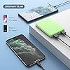 VANYUST Mini Power Bank,Portable Charger 5000mAh Capacity External Battery Pack Dual Output Port with LED Status Indicator Power Bank for iPhone, Samsung Galaxy, Android Phone,Tablet & etc (Green)