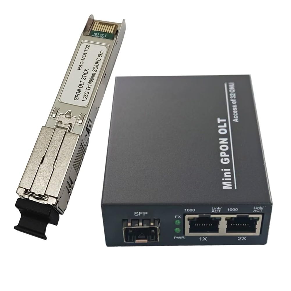 Einzelport GPON OLT Stick 1 GPON 2X 1,25G Unterstützt 32 ONU Uplink Tragbare Faser für FTTH