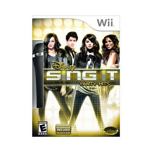 New Disney Interactive Sing It: Party Hits Bundle Entertainment Game Standard 1 User Retail Wii