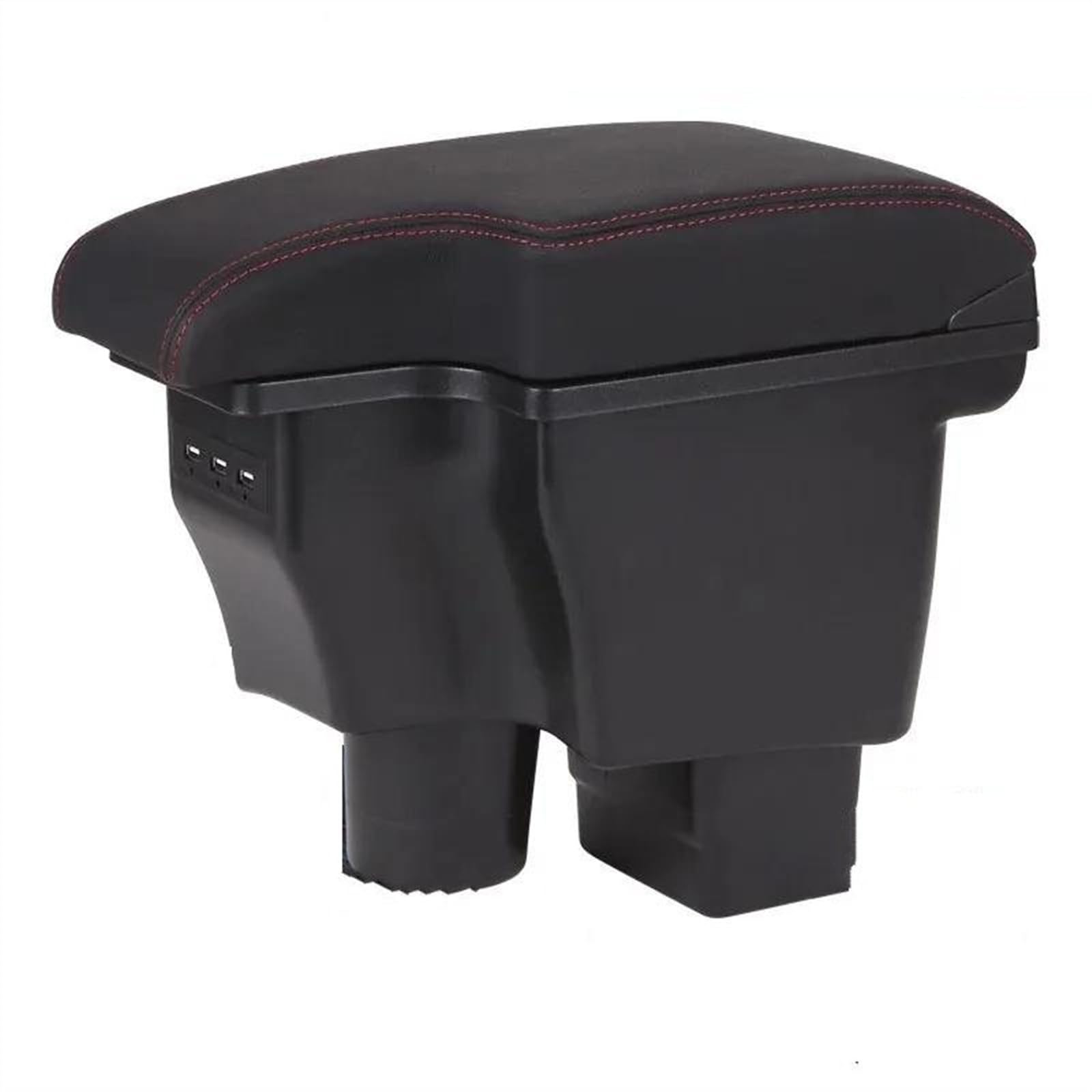 NMJLQW Storage Rack Car Center Console Storage Box Armrest Box Storage Box Modification Accessories For 2 Skyactiv Version Cx3 CX-3(B1 genuine leather)