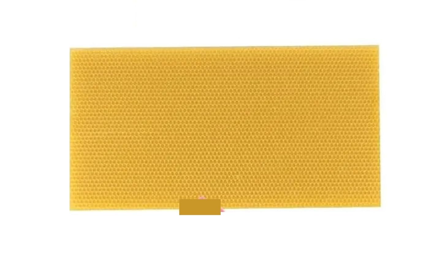 Dcdcd One Color 30Pcs Bee Hive Foundation Sheets, Deep Beeswax Foundation Sheets For Bee Frames Beekeeping Tool 41.5X19.5cm