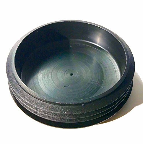 (Pack of 2) 4" OD Round Plastic Cap Plugs | (Multi Gauge - ID 3.56" to 3.74") Heavy Duty - Impact Resistant Tough Design || Fence Post Slide Inserts | Fitness Eqpt End Caps | by SBD