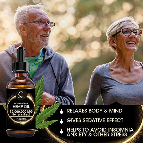 (2Pack) GPGP GreenPeople Natural Hemp Oil Extract 12,000,000MG, Immune System Support, Insomnia, Stress, Anxiety Relief, Mood, Natural Dietary Supplement. Rich in Omega 3&6&9 Fatty Acids - Thumbnail 6