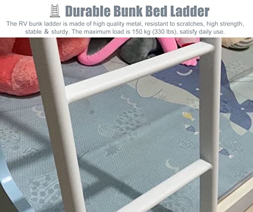Escalera para litera de cama individual para niños y adultos, escalera de metal, escalera de ático, escalera inclinada para dormitorio
