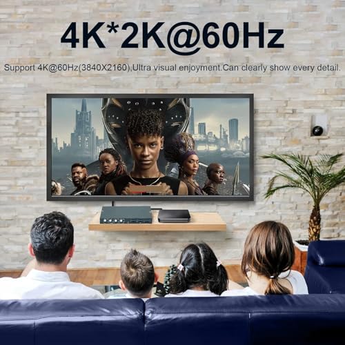 Switch KVM HDMI pour Télétravail Partage Écran et Clavier 4K - 4