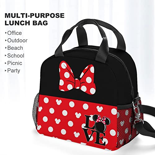 Evagmg Red Lunch Bag Reusable Lunch Box Insulated Lunch Tote With Portable For Women Men #TOP5
