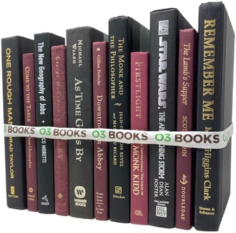 Handpicked Real Hardcover Books Mixed Color Decorative Sets for H...