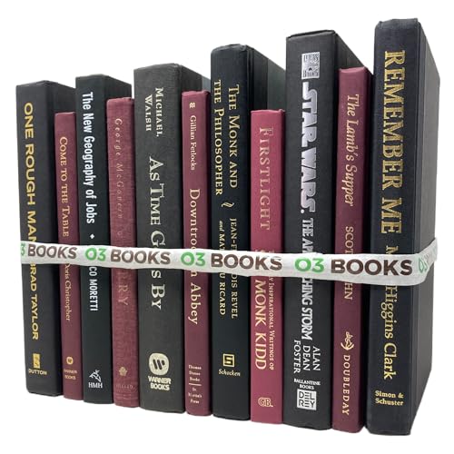 Handpicked Real Hardcover Books Mixed Color Decorative Sets for H...