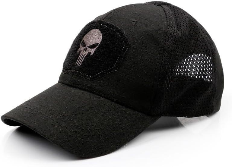 Skull Mesh Breathable Tactical Operator Baseball Cap