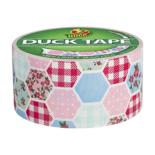 Image of Duck Brand 283043 Prairie Patchwork Printed Duct Tape, 1.88 Inches x 10 Yards, Single Roll