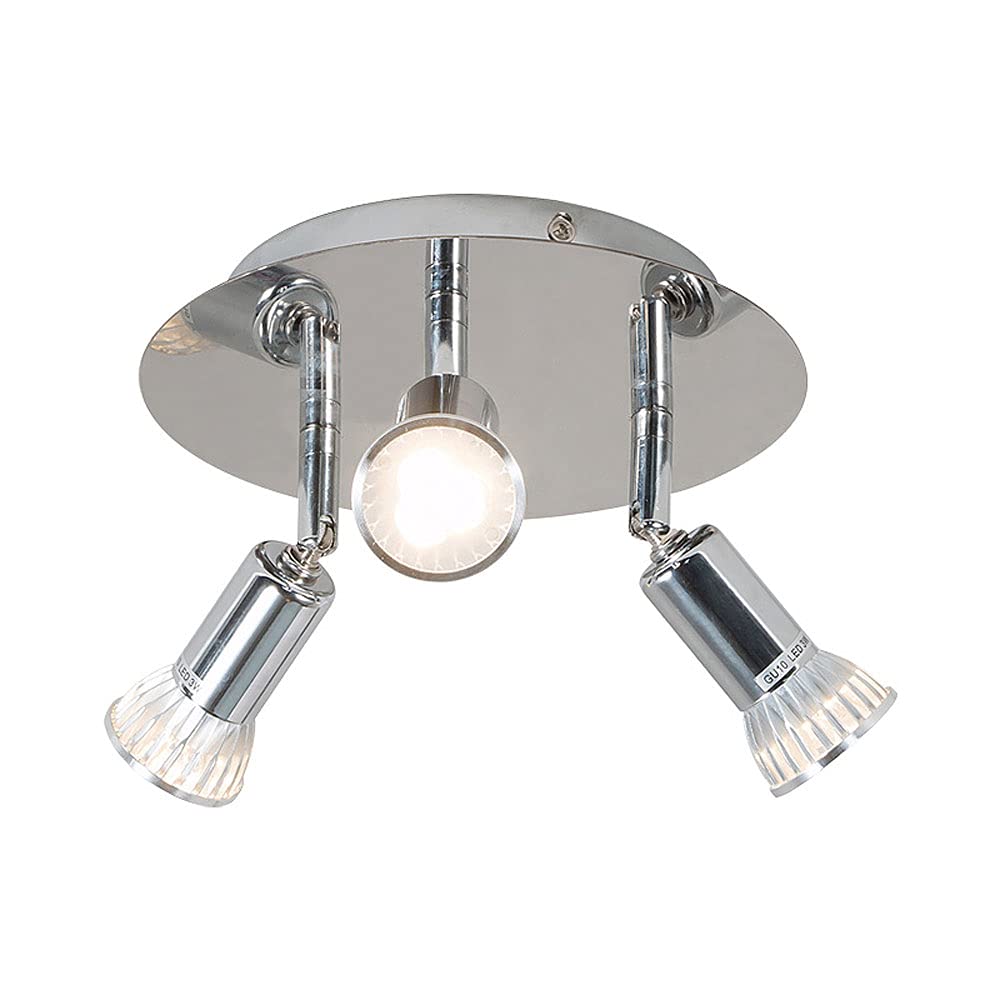 BHGFYXBS Modern Ceiling Spot Lights 3-Light Surface Mounted Spotlight, Directional Ceiling Swivel Light, Adjustable Gu10 Round Ceiling Spotlights For Kitchen Island Living Room