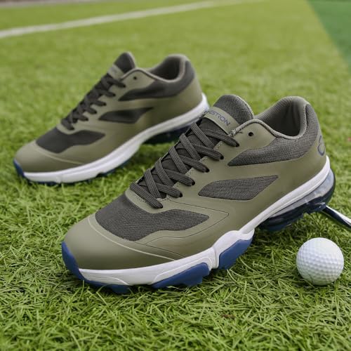 Image of THESTRON New Men Golf Shoes 8 Spikes Professional Outdoor Golf Sport Sneaker for Men