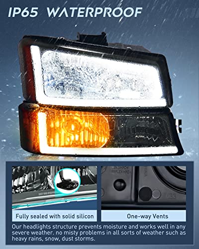Image of Nilight Headlights Assembly for Chevy Silverado Avalanche