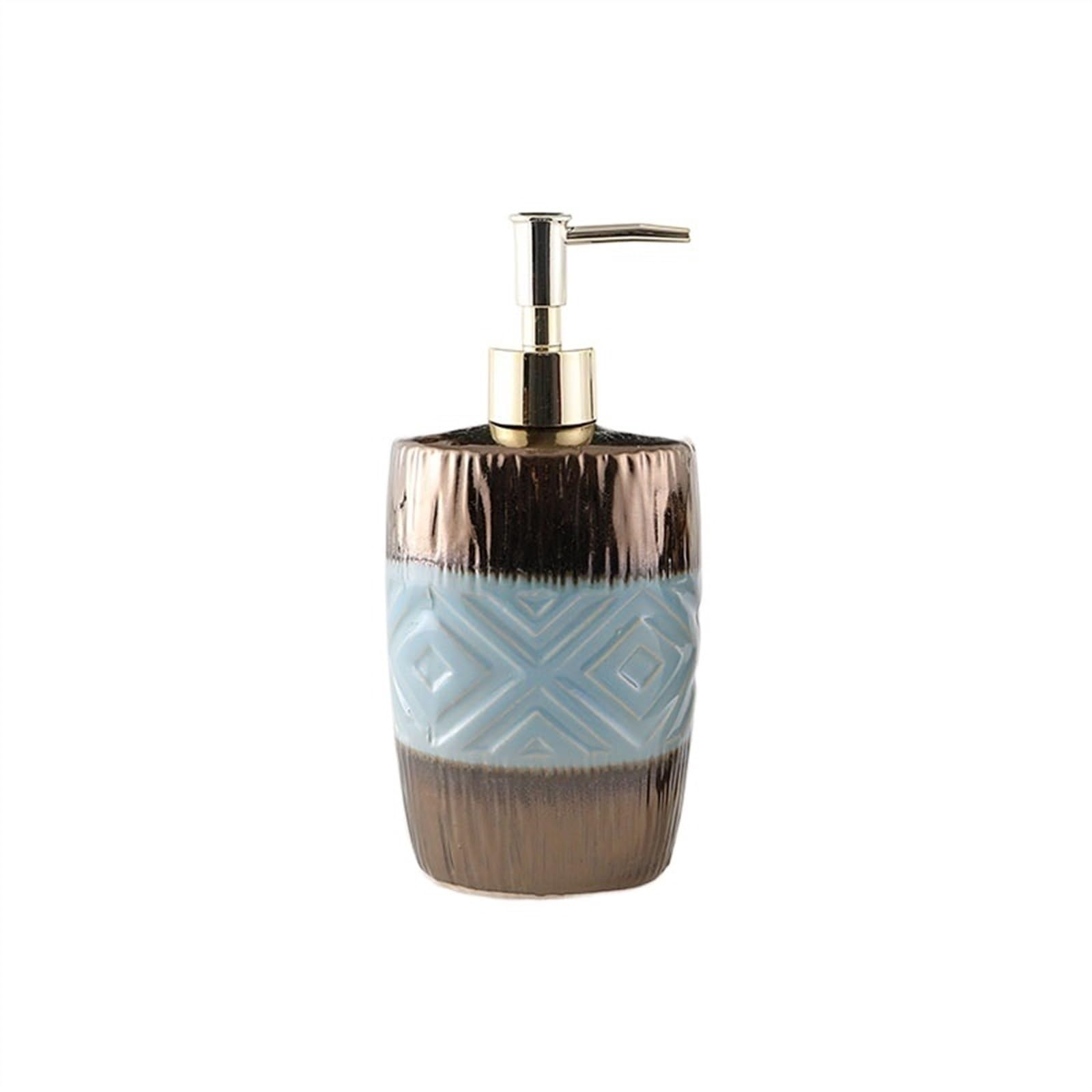 Dispensador de jabón de cerámica para baño, dispensador de jabón de baño, dispensador de jabón de manos, para jabón de manos, jabón, dispensador de bomba de mano