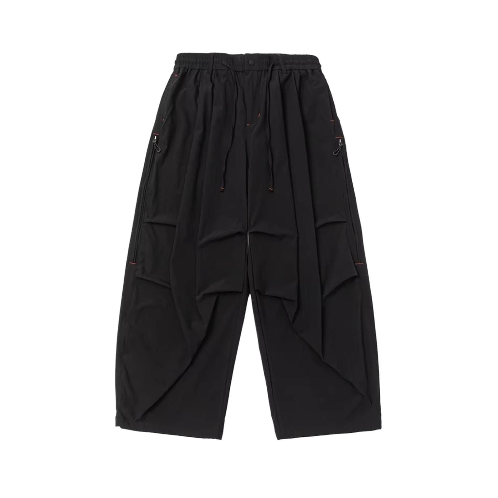 Pantalones de Carga para Hombre, Pantalones Unisex Holgados de Pierna Ancha bolsudos callejeros
