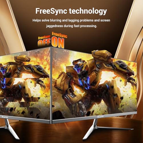 Image of 24.5 Inch Gaming Monitor, 200Hz Refresh Rate, FHD 1920x1080, Fast Response Time, Built-in Speakers, Metal Stand, VESA Compatible, for PC Gamers and Home Setup