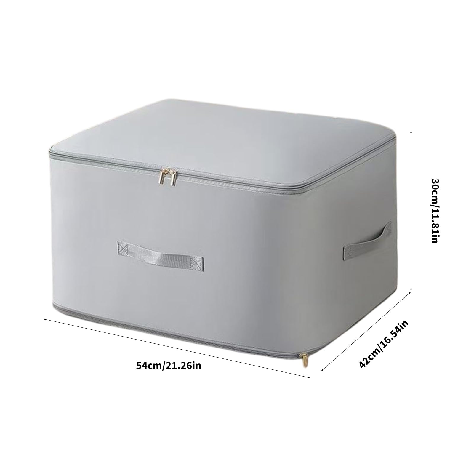 4 contenitori per biancheria da letto a doppio strato, capacità 125 l, contenitore organizer per coperte, trapunte, vestiti, piumini, finestra trasparente