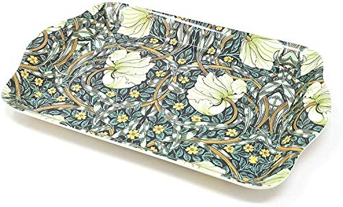 The Leonardo Collection William Morris Pimpernel Floral Small Kitchen and Home Serving Tray Tea Bag Tidy