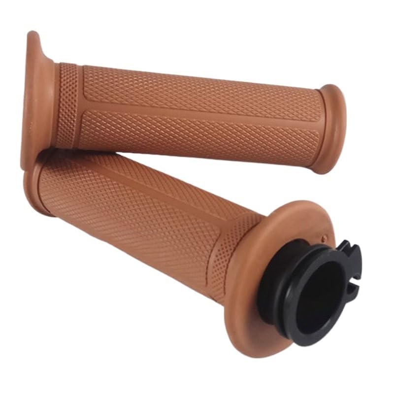 Empuñadura Goma para Manillar Motocicleta Retro, Goma Acelerador, 22 mm Puño de Manillar Moto Motocicleta Perillas
