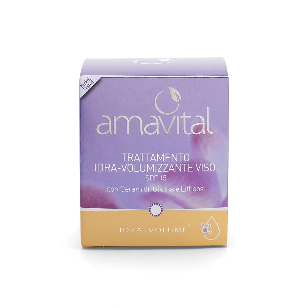Amavital Idra-Volume3 Trattamento Idra-Volumizzante Crema Viso Spf 15, 50ml