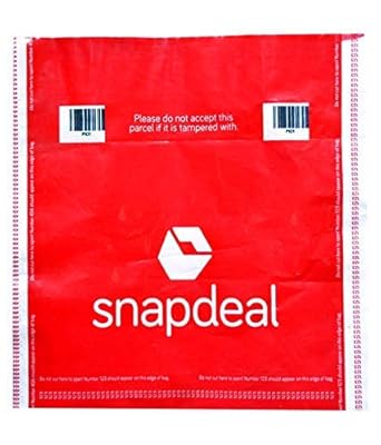 TARA 6x8 polybags with POD Printed Packing Polythene with 2-adhesive strip layers on it (PACK OF 500 PCS.)