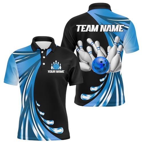 Personalized Bowling Jersey Team Bowling Shirt for Men & Women Bowling Polo & Quarter-Zip Shirt BDT241