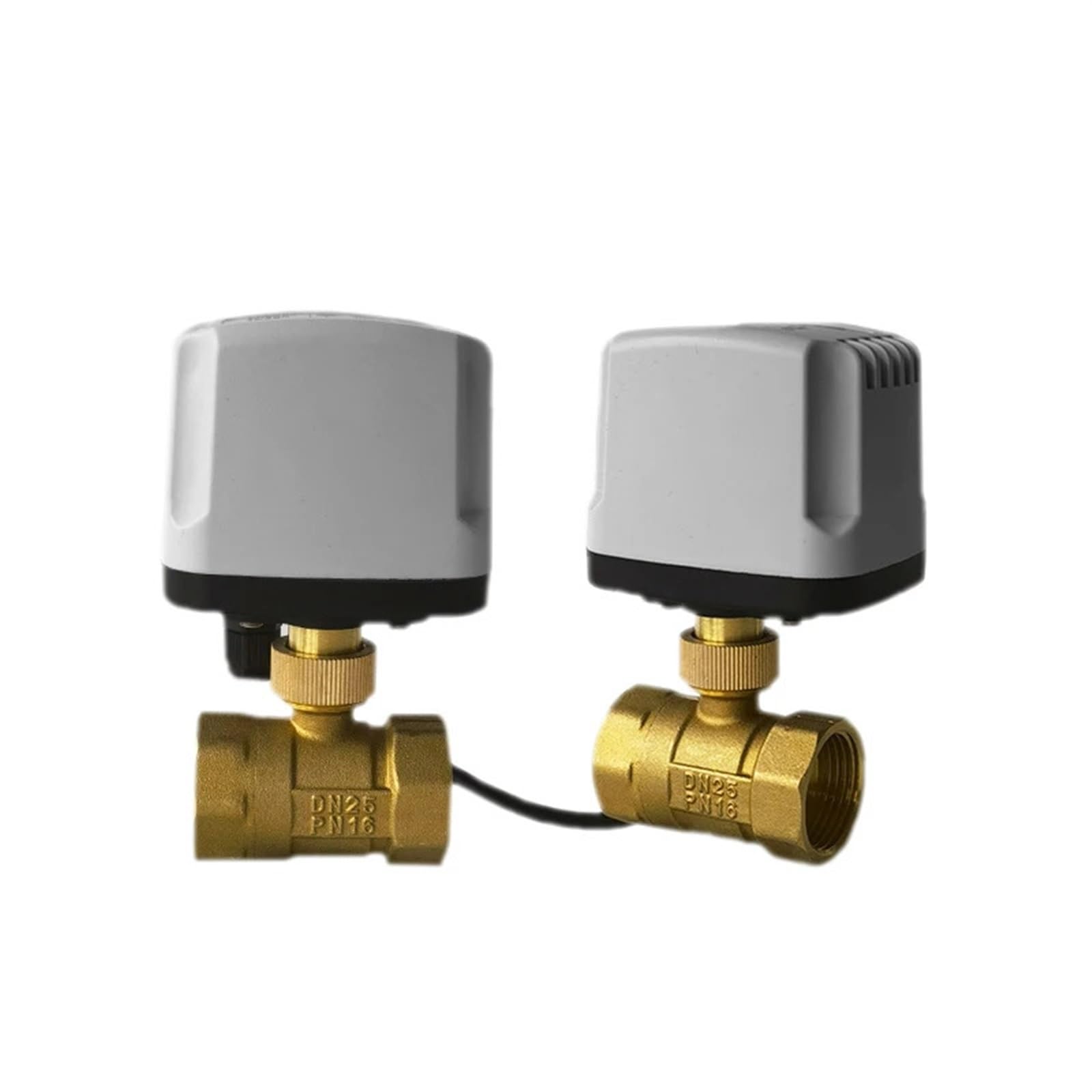JNVFTCUX 1/2" 3/4" 1" Normally Closed/Open Motorized Ball Valve 220V 12V 24V 2-Wire Brass Electric Replace Solenoid(24VDC-CLOSED,DN40)