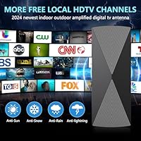 2025 TV Antenna,1200+ Miles Long Range TV Antenna, HD Digital TV Antenna Indoor with Signal Booster, Antenna for Smart TV and All Older TV's-Supports 4K 1080p -33ft Long Cables - Image 3