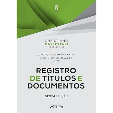 Capa do livro REGISTRO DE TÍTULOS E DOCUMENTOS - 6ª ED - 2022