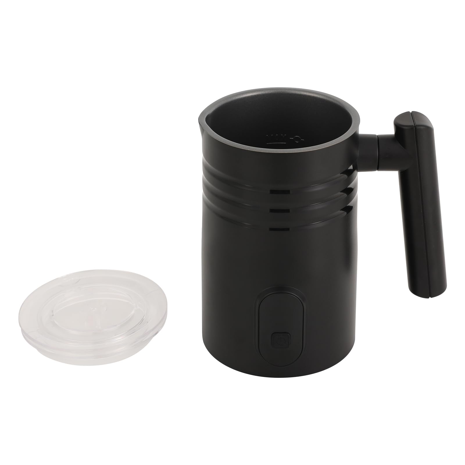 Espumador de leche eléctrico 4 en 1 con control de un solo clic, espumador de leche automático de 400 W con cepillo, apagado automático, silencioso, para espuma de leche caliente y fría, chocolate